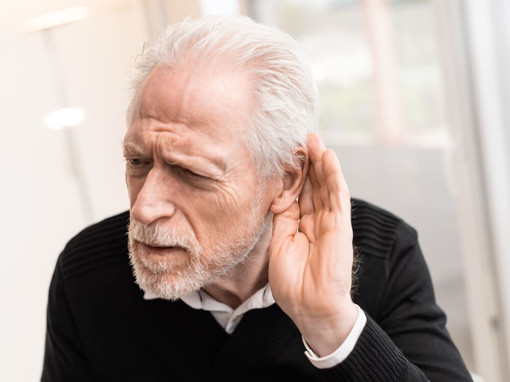 Patient learning about sensorineural, conductive, and mixed hearing loss at AUDIO-LOGIC, PC in Columbus, NE